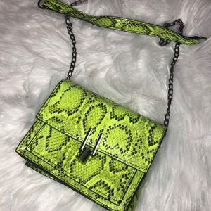 Neon Snake Skin purse